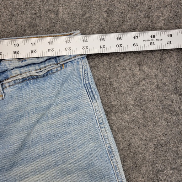 Lucky Brand Jeans Womens 2/26 Blue Denim Mid Rise Cropped Wide Leg Button Fly - Picture 7 of 14